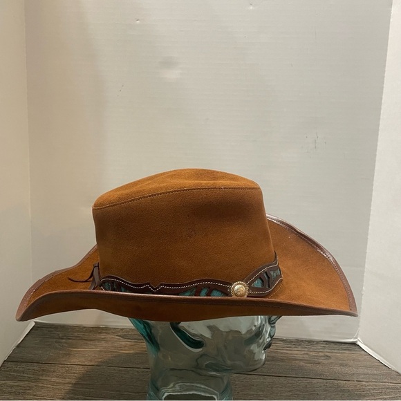 Winfield Cover Company Western Hat. Size XXL. Turquoise color band. Pre-owned. - Picture 4 of 12